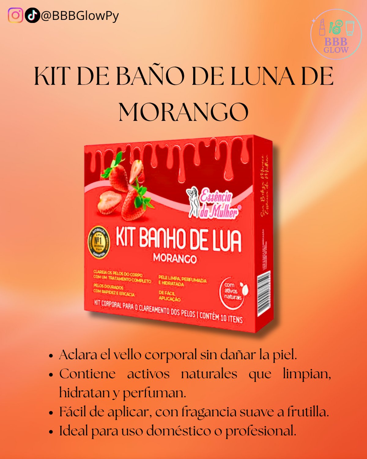 Kit De Baño De Luna De Morango