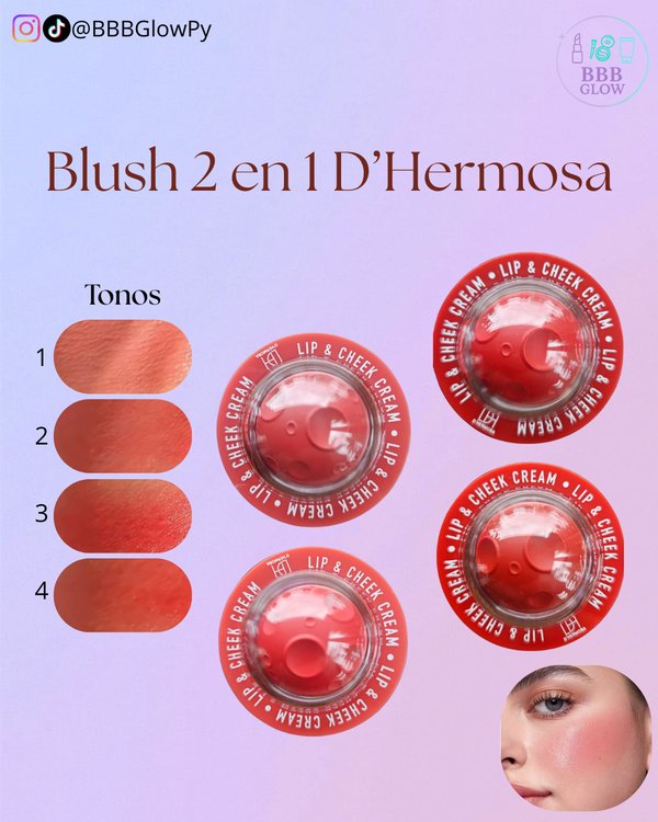 Blush 2 En 1 Crema Modelo Saturnito 