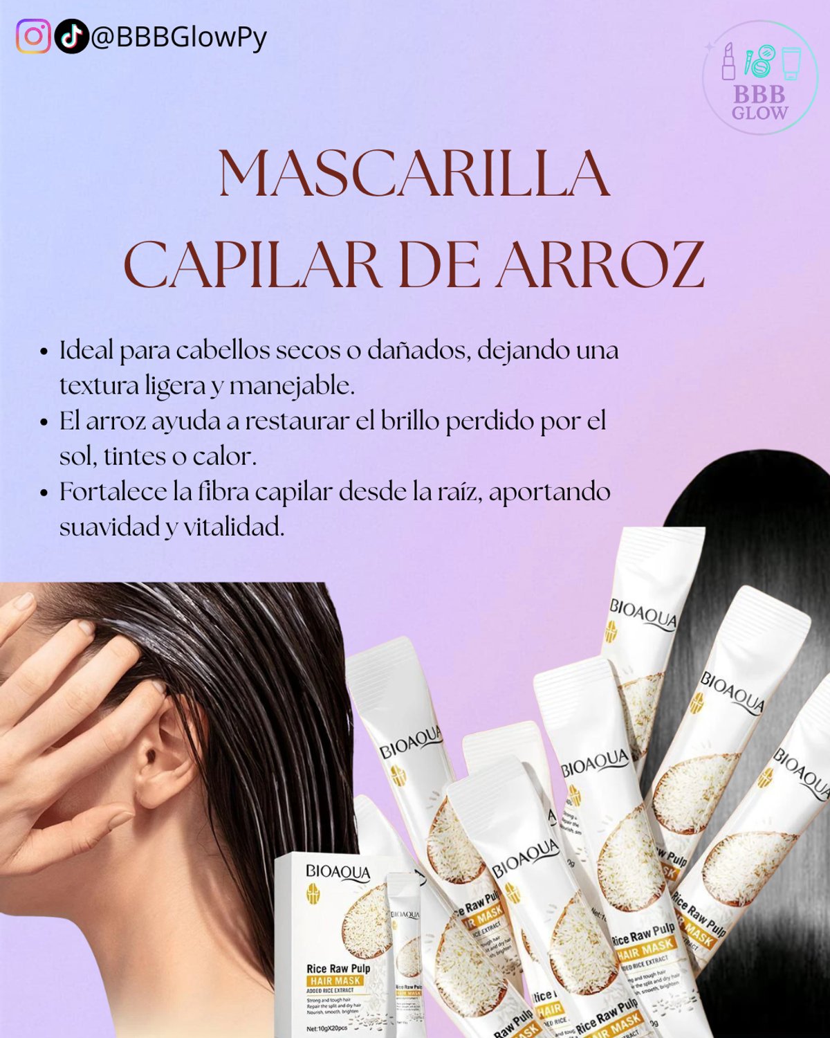 Mascarilla Capilar de Arroz