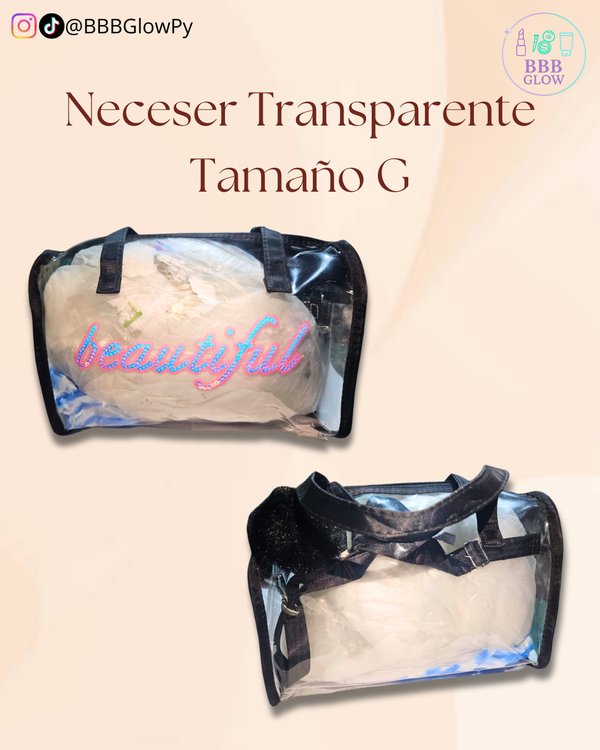 Neceser Transparente Grande