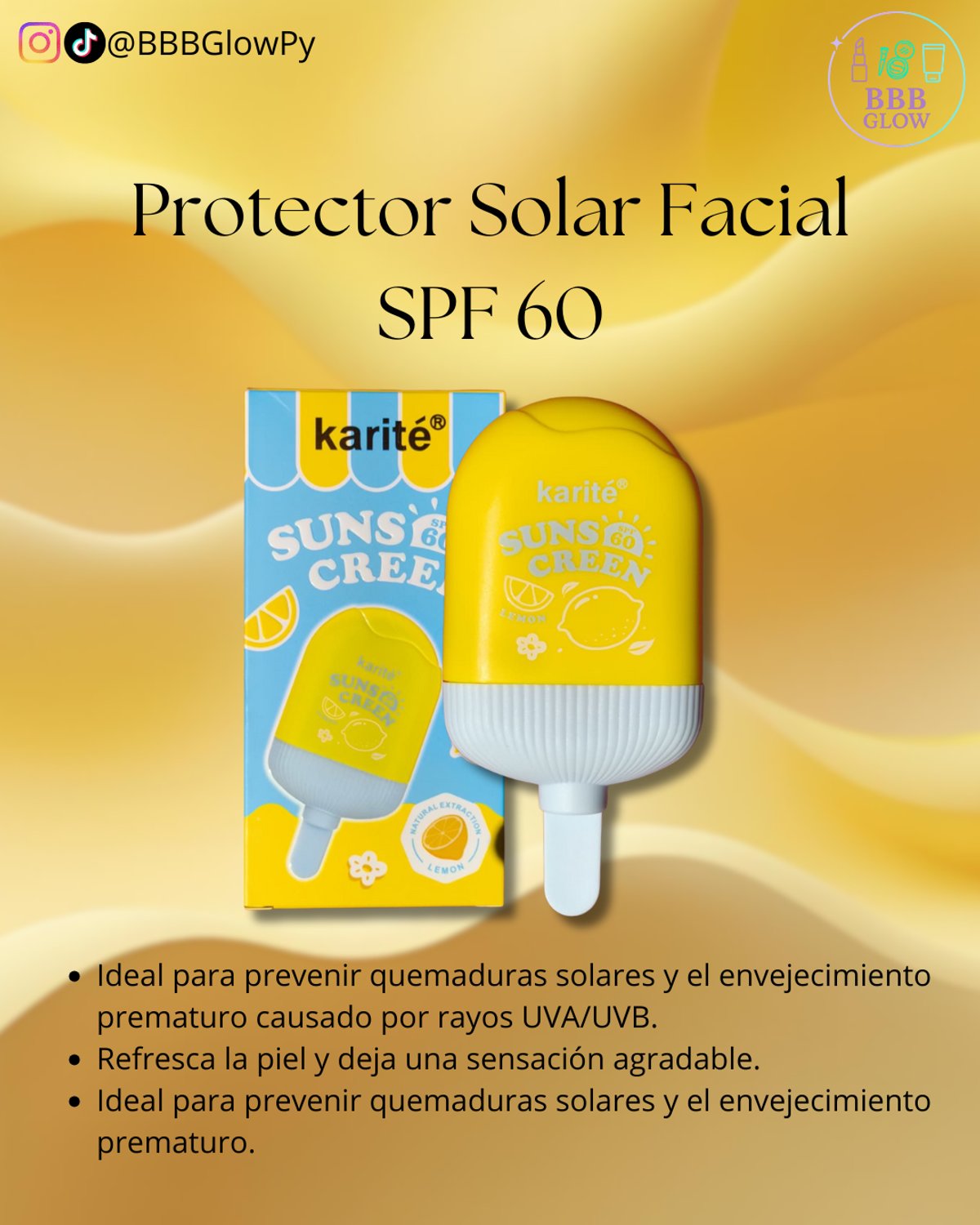 Protector Solar Facial De Limon SPF 60