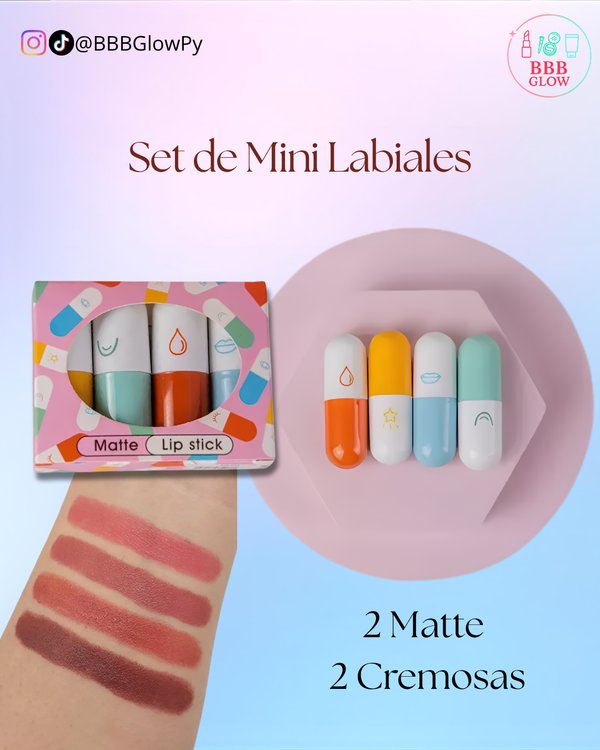 Set De Labial 4 Unidades