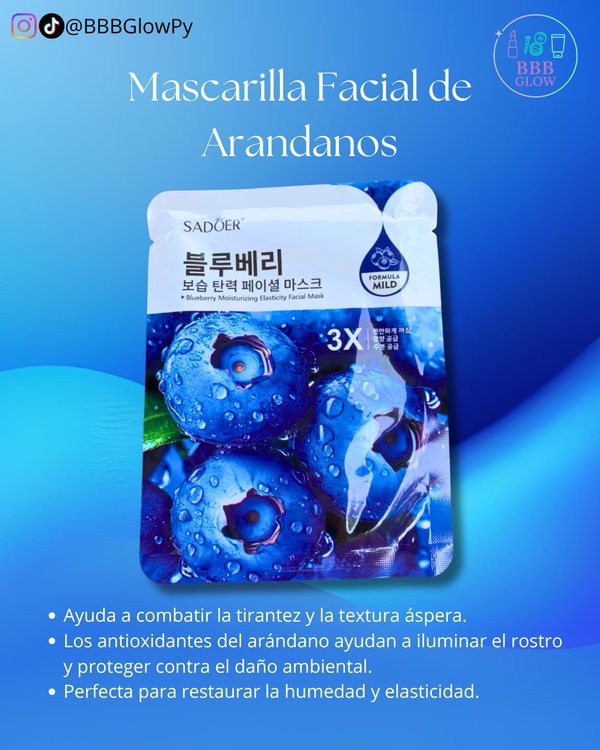 Mascarilla Facial De Blueberry
