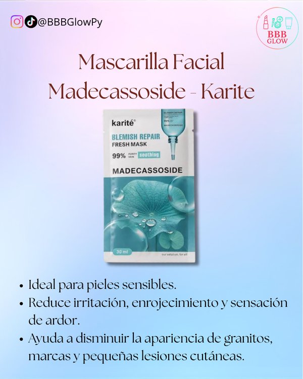 Mascarilla Facial De Madecassoside
