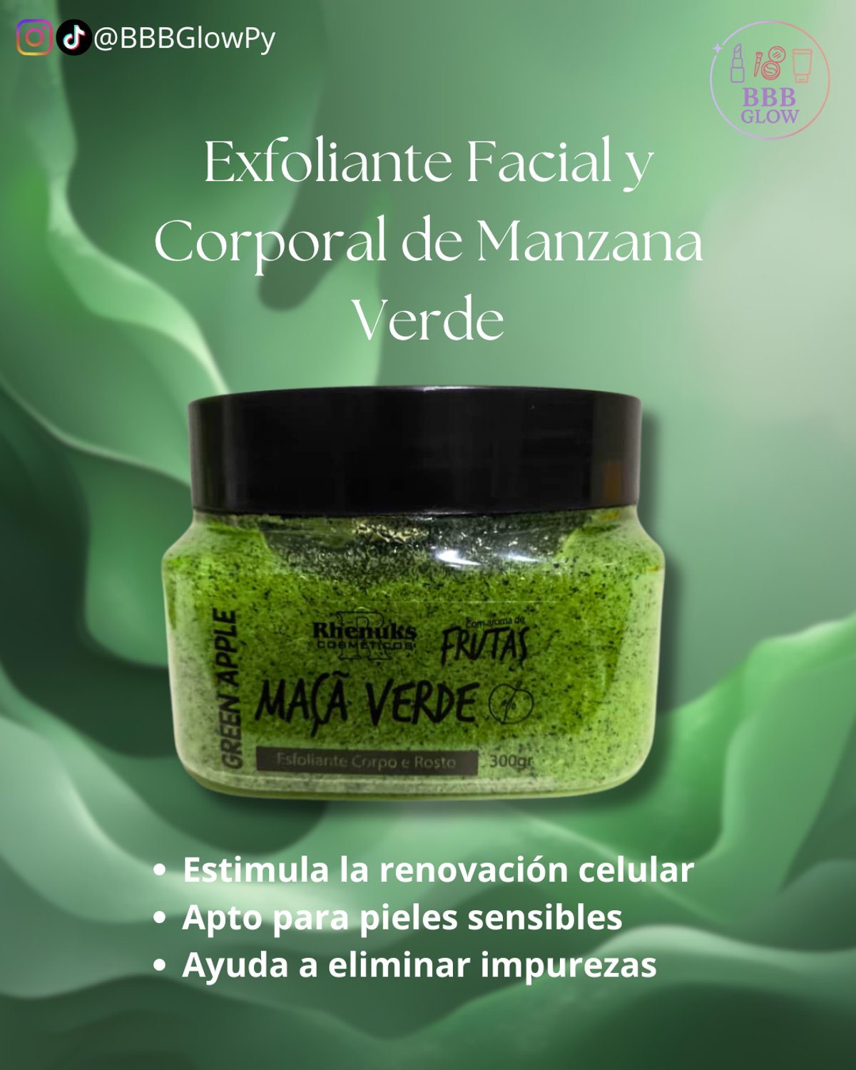 Exfoliante De Manzana Verde