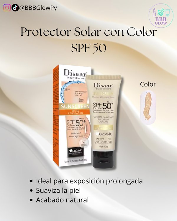 Protector Solar Con Color SPF 50
