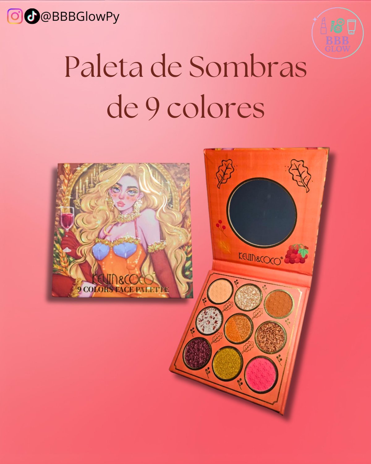 Paleta De Sombras 9 Colores