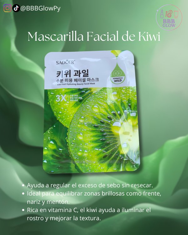 Mascarilla Facial De Kiwi