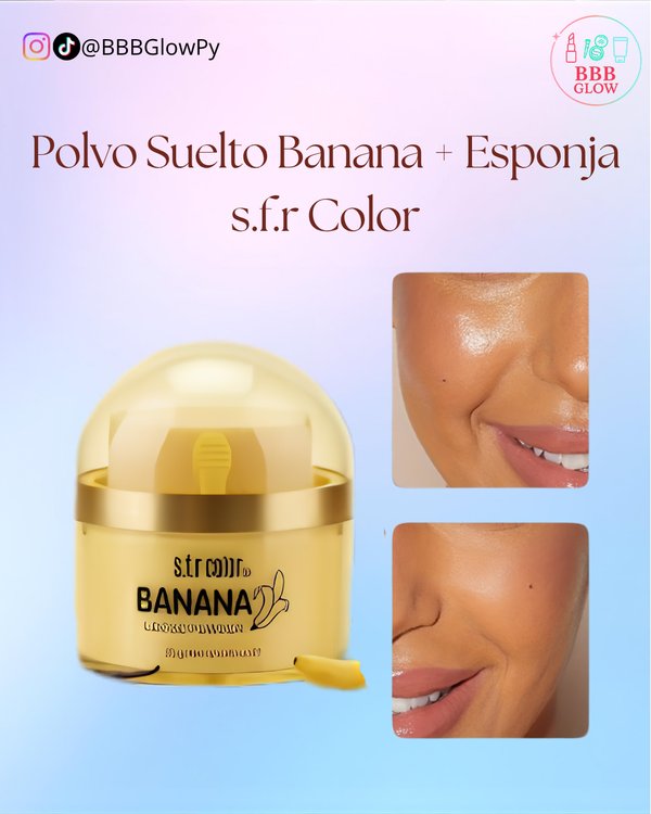 Polvo Suelto Banana Con Esponjita