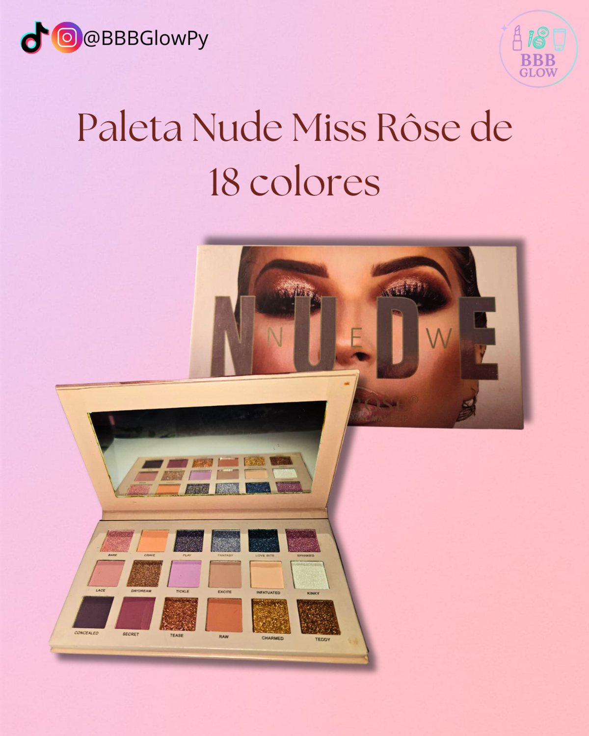 Paleta Nude 18 Colores