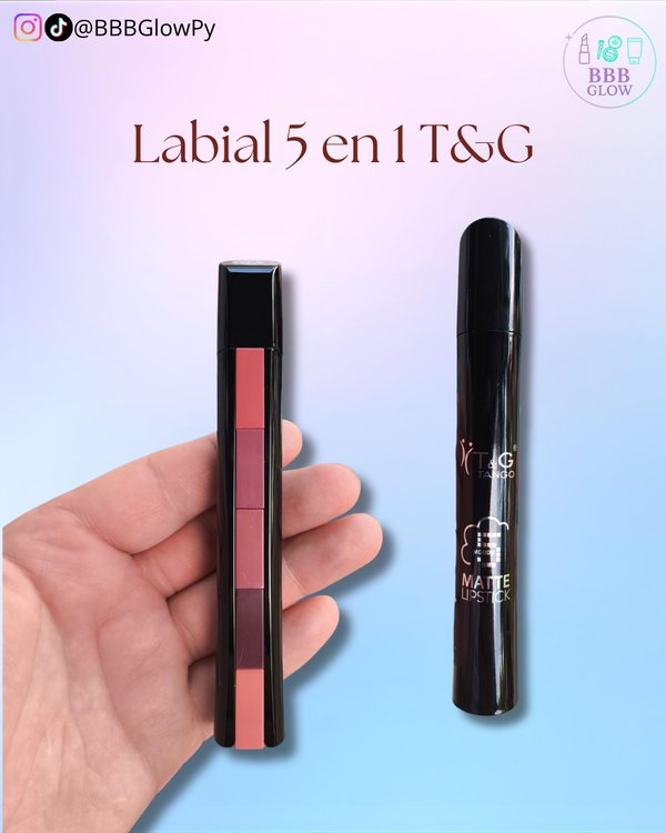 Labial Multicolor 5 Colores