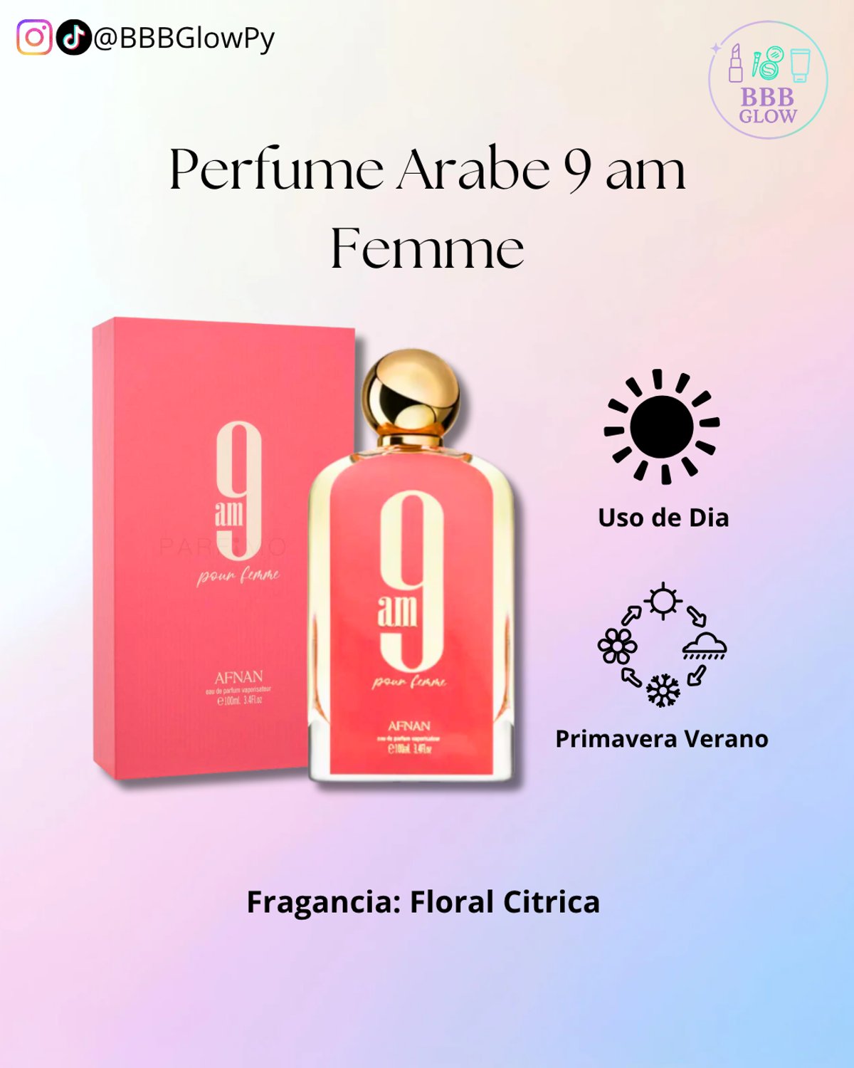 Perfume Arabe 9AM Feme