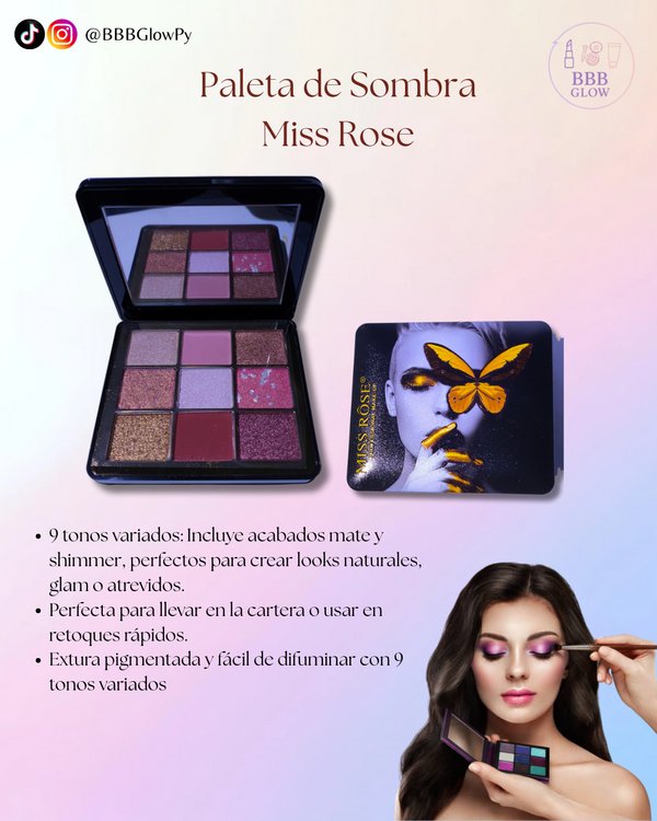 Paleta de Sombra Miss Rose