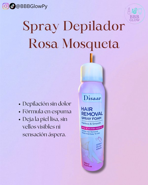 Spray Depilador Rosa Mosqueta