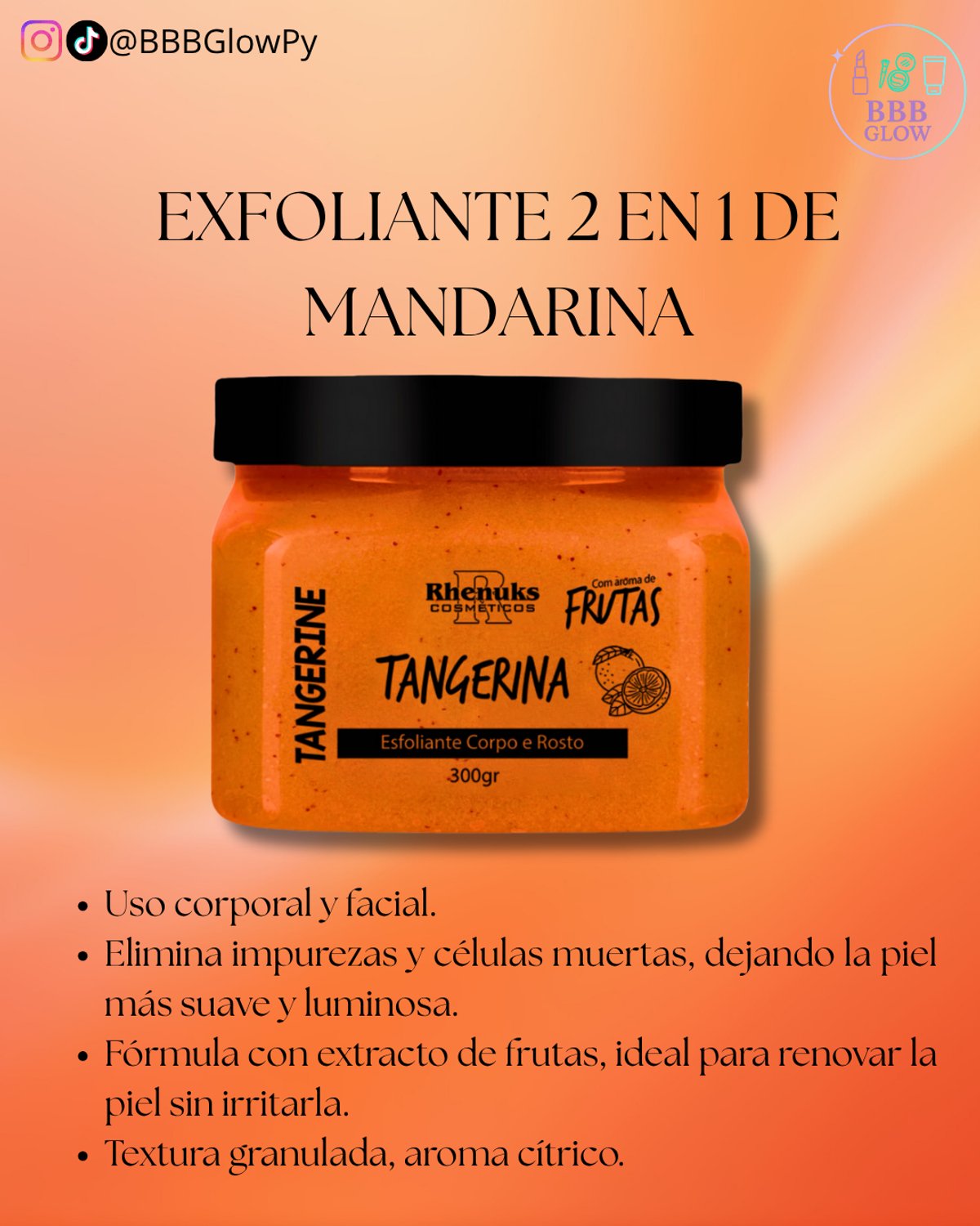 Exfoliante 2 En 1 De Mandarina