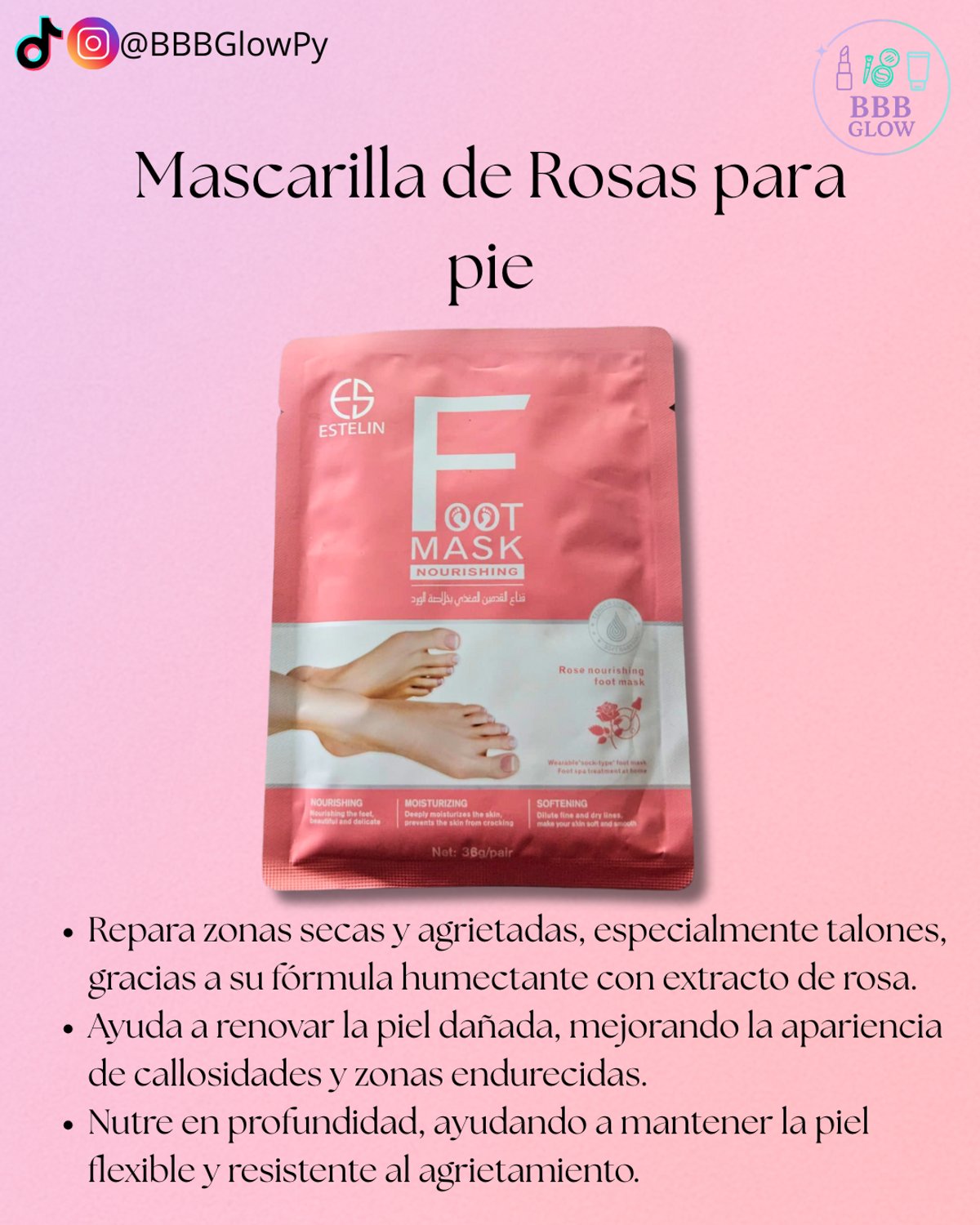 Mascarilla De Rosas Para Pies