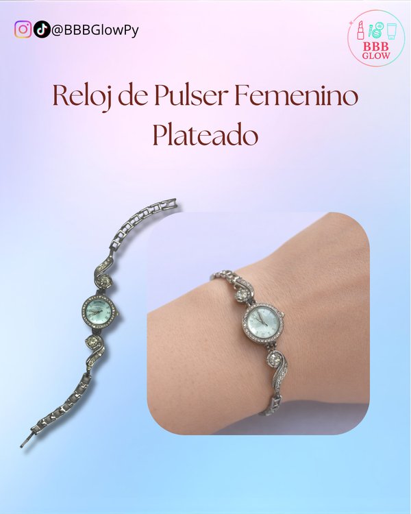 Reloj De Mujer Color Plata