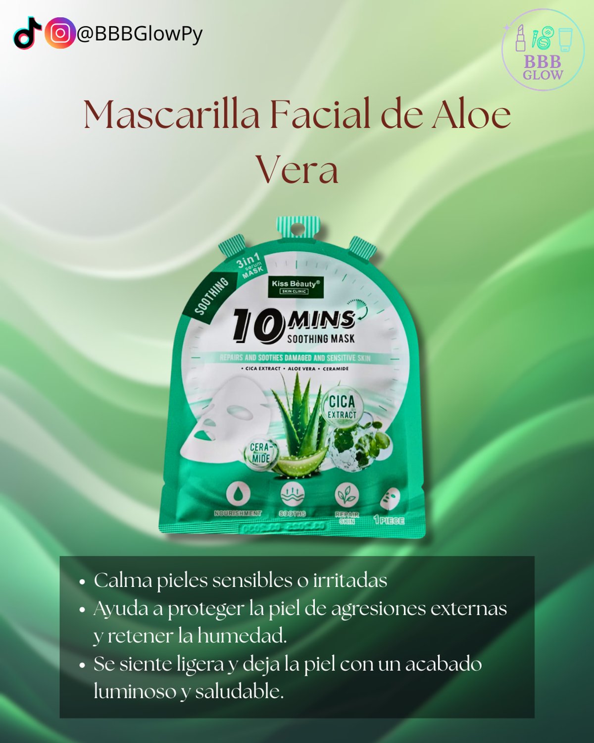 Mascarilla Facial De Aloe Vera