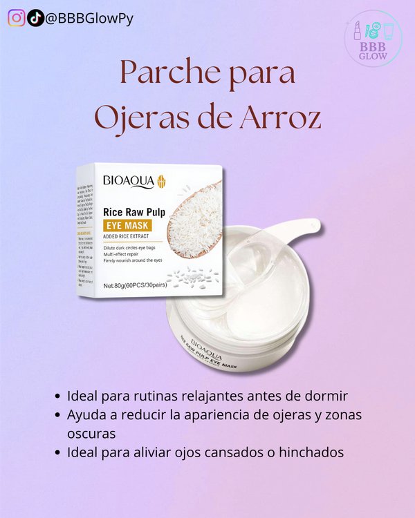 Parche Para Ojeras De Arroz