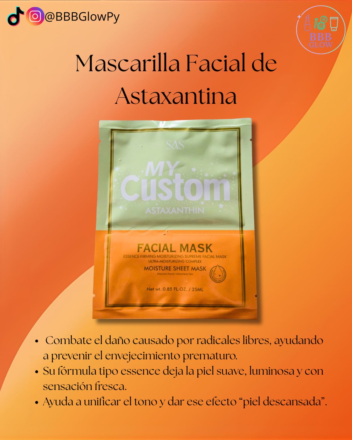 Mascarilla Facial Astaxanthin