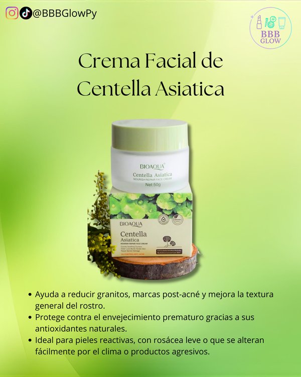 Crema Facial De Centella Asiatica