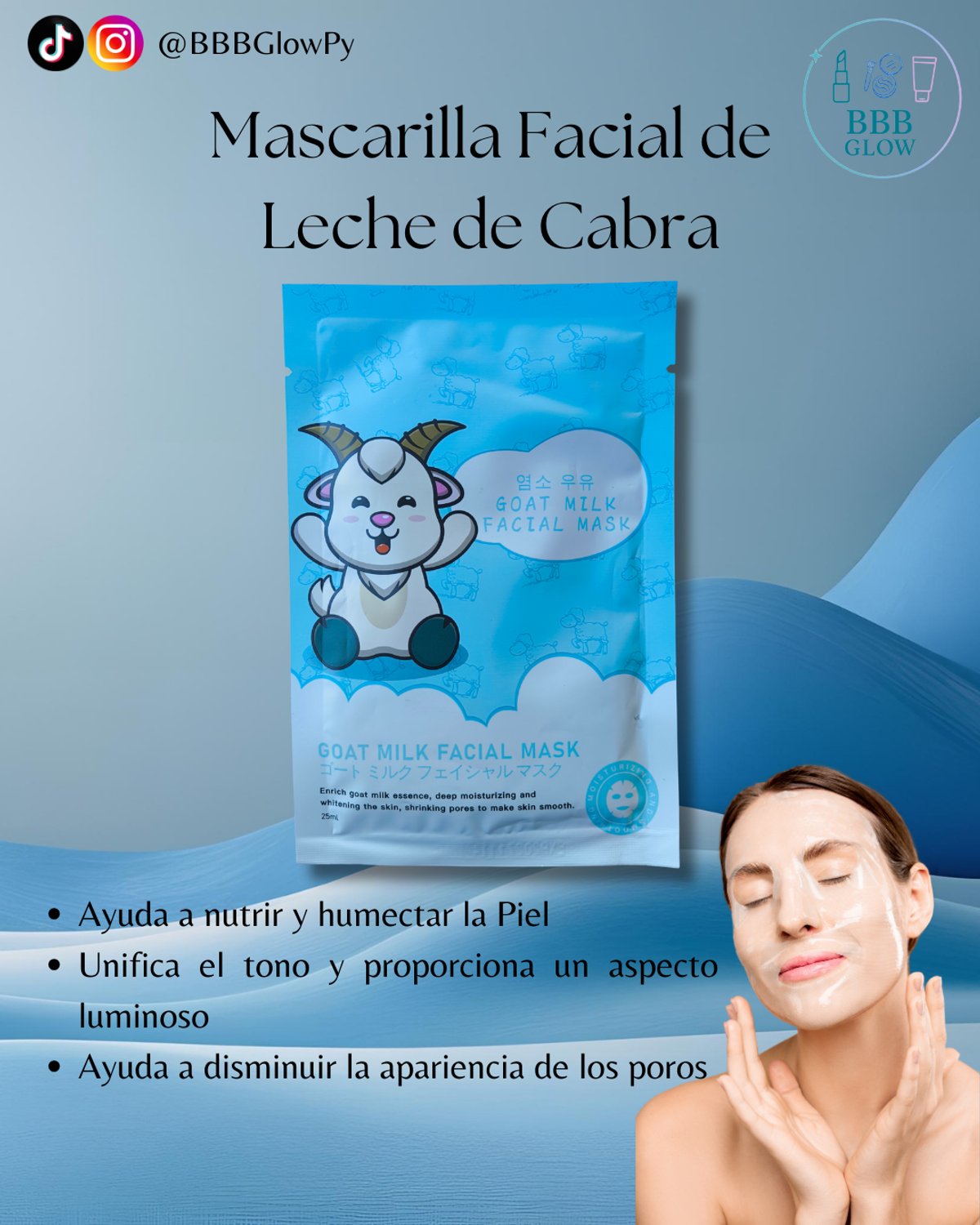 Mascarilla Facial de leche de Cabra