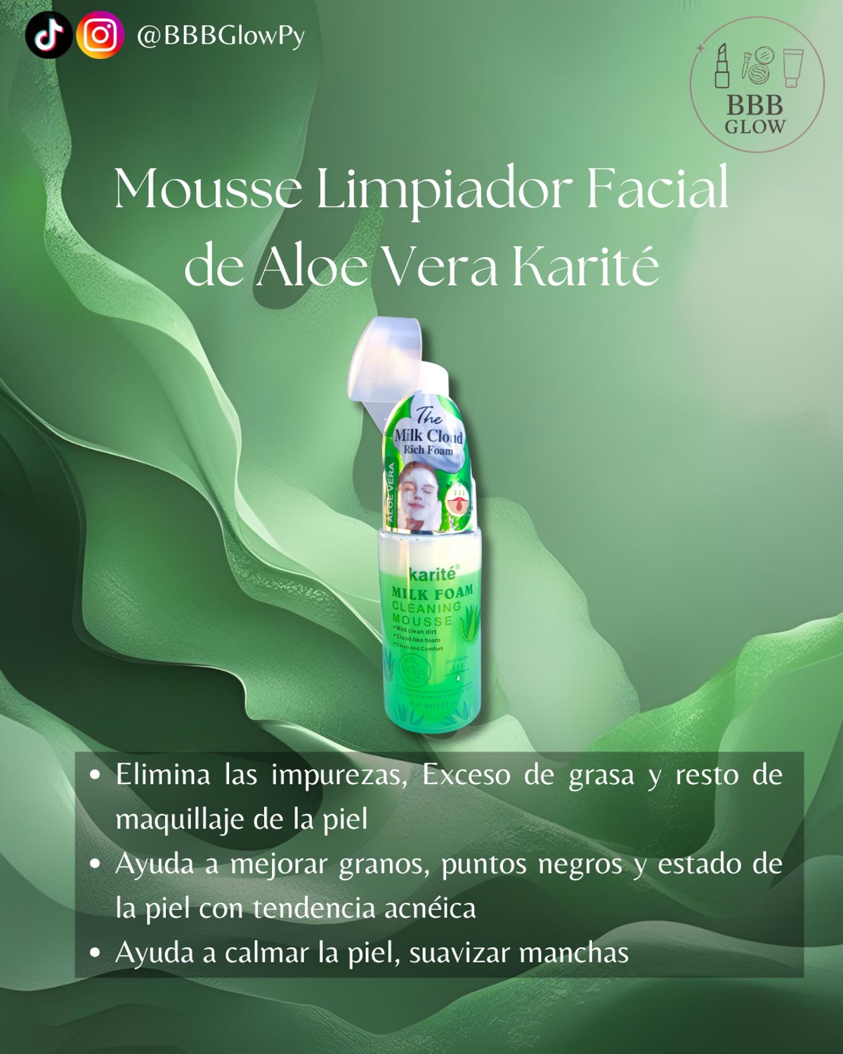 Mouse Limpiador Facial De Aloe Vera