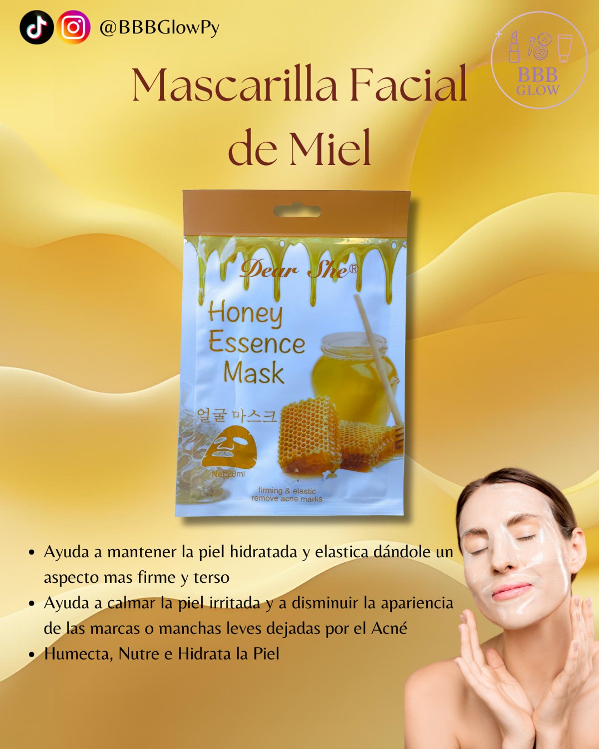 Mascarilla Facial de Miel