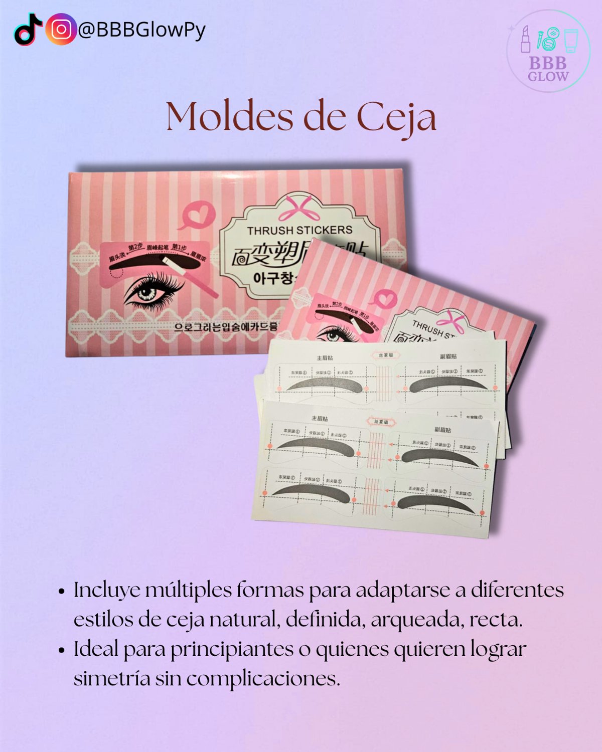 Molde Para Cejas De 24 Piezas