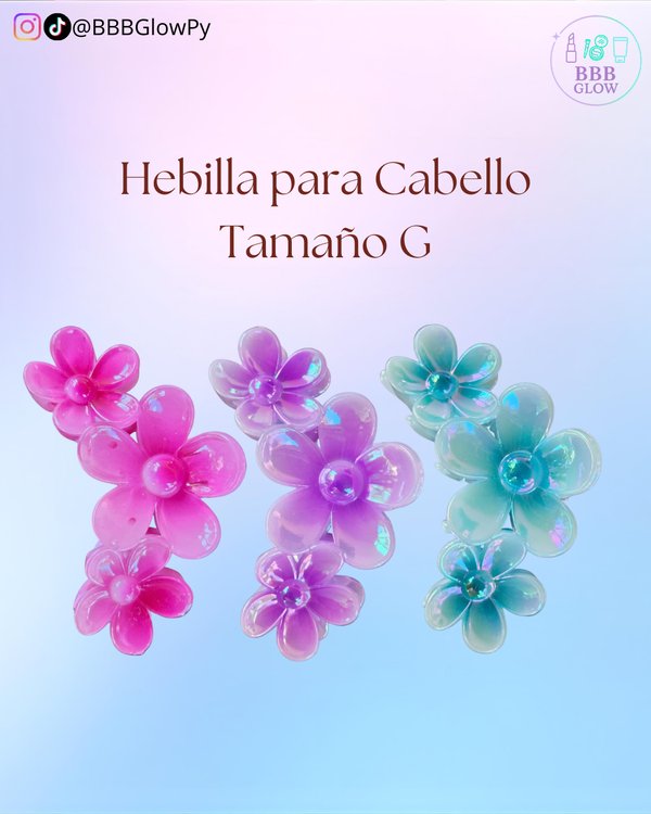 Hebilla 3 Flores Grande