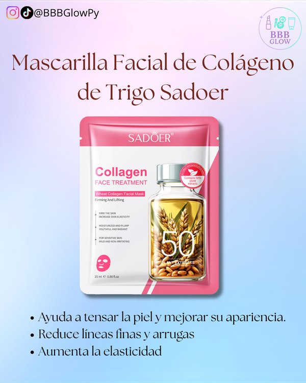 Mascarilla Facial De Colageno