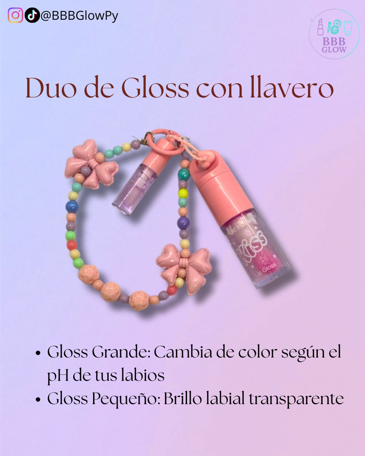 Gloss Con Llavero 2 En 1