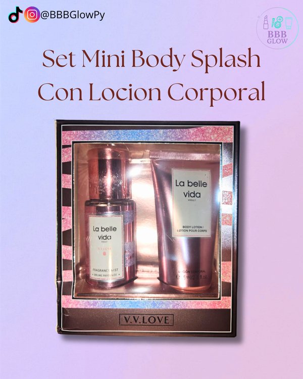 Kit Body Splash/Crema Corporal La Belle Vida
