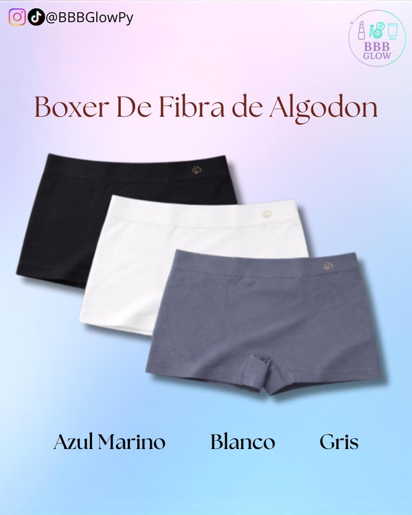 Boxer De Fibra Con Algodon - Mandyju