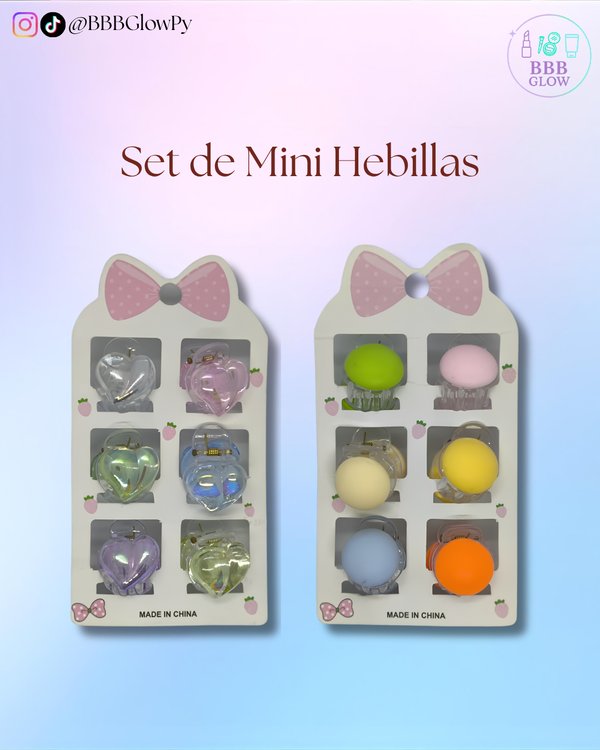 Set de hebillitas 6 Piezas