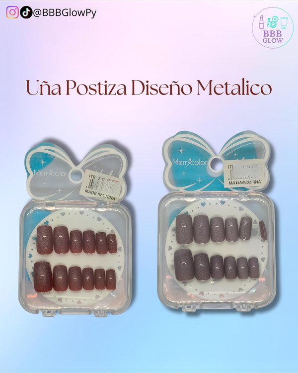 Uña Postiza Diseño Cuadrada
