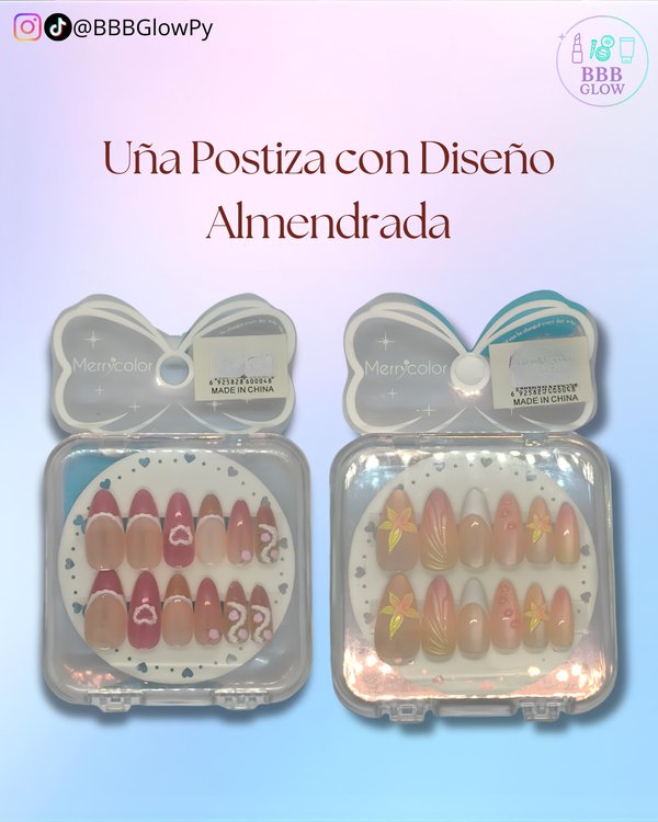 Uña Postiza Diseño Cuadrada
