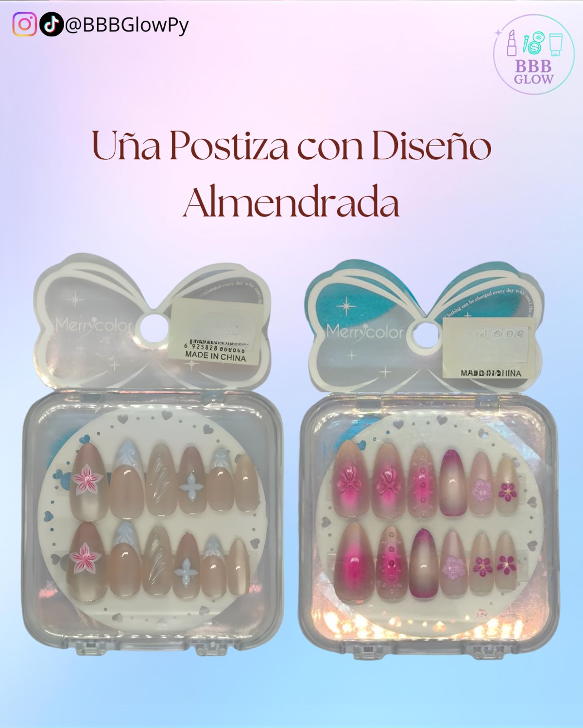 Uña Postiza Diseño Cuadrada - 3