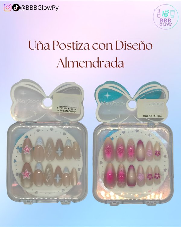 Uña Postiza Diseño Cuadrada