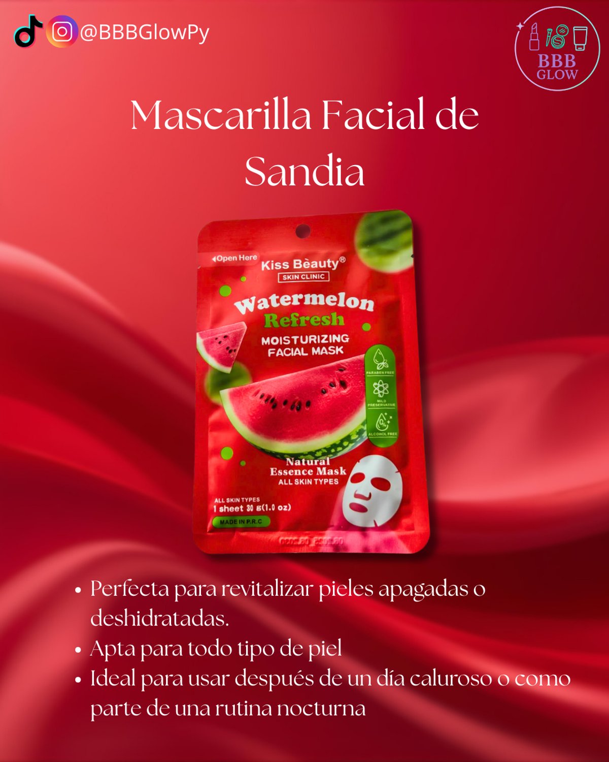 Mascarilla Facial De Sandia