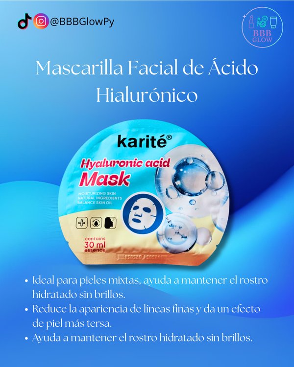 Mascarilla Facial De Acido Hialuronico