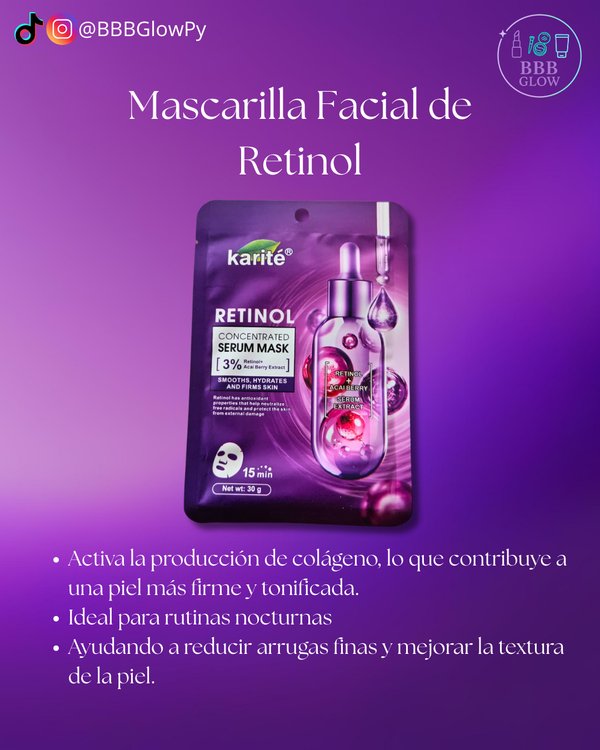 Mascarilla Facial De Retinol
