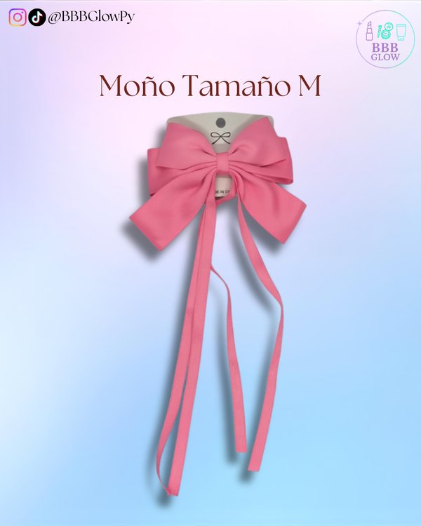 Moño Rosa Con Lazo 