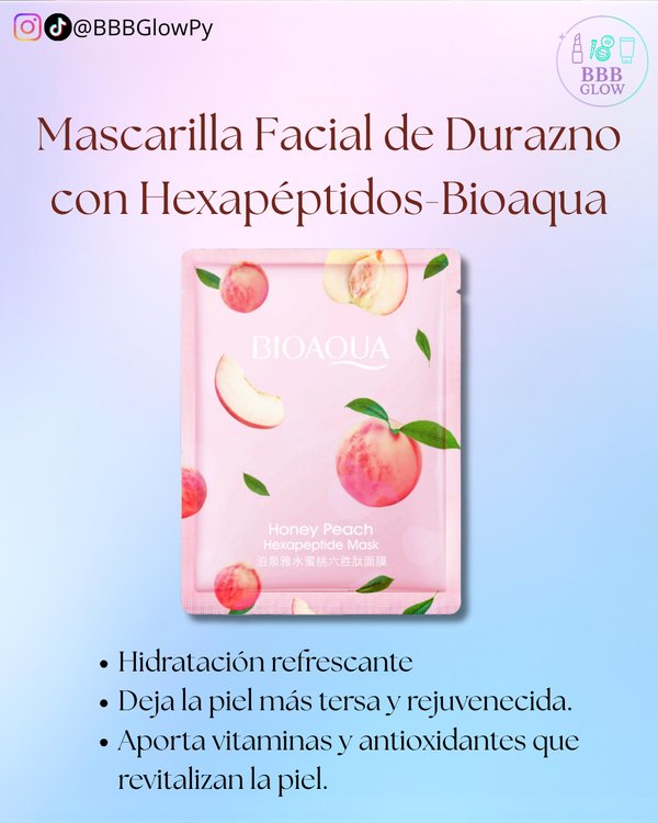 Mascarilla Facial De Durazno - Bioaqua