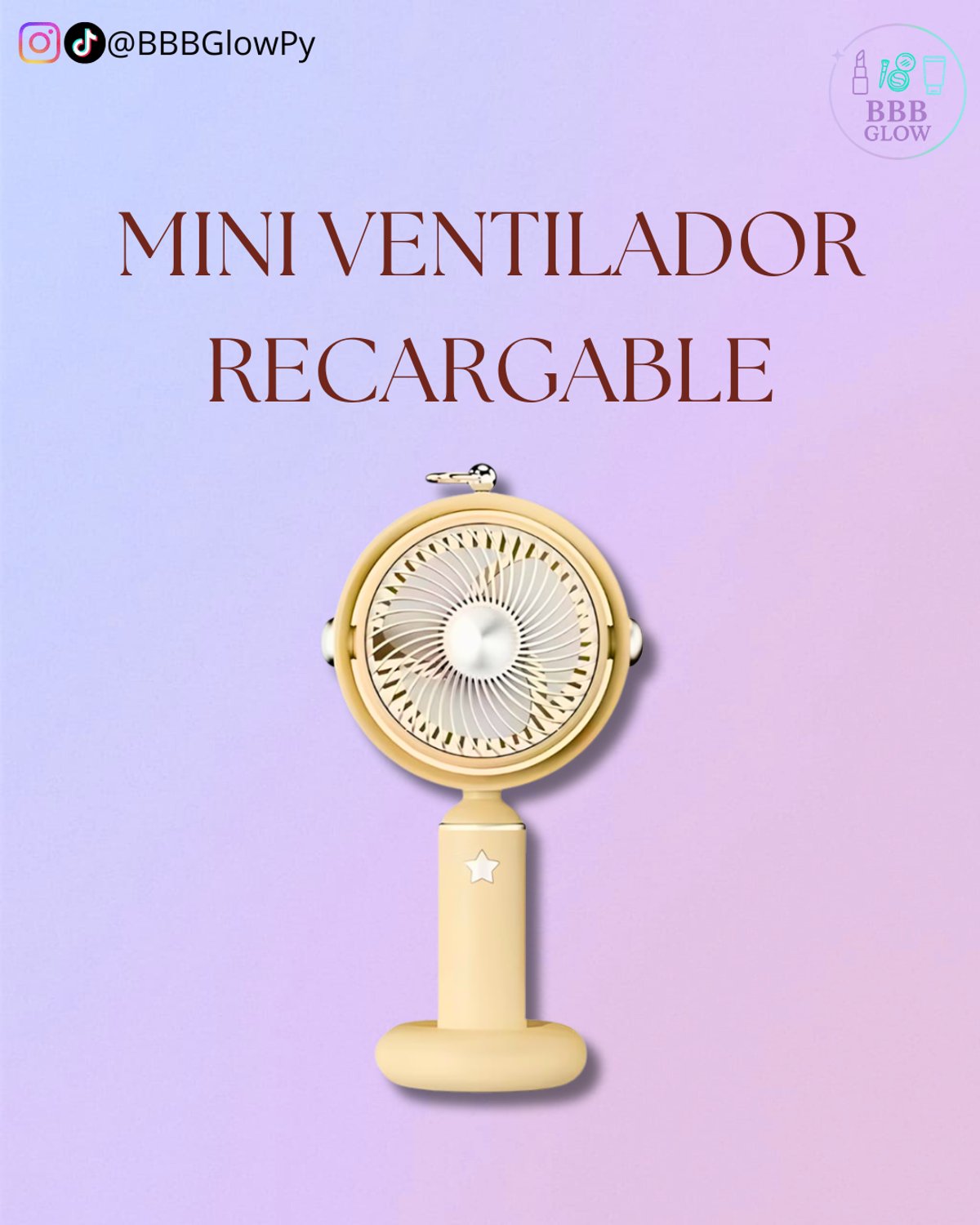Mini Ventilador Recargable