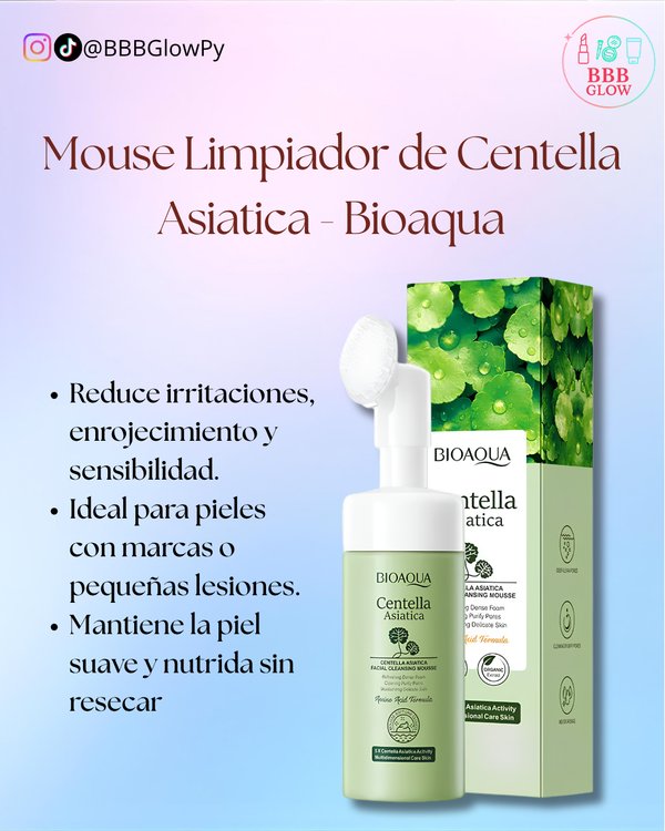 Mouse Limpiador De Centella Asiatica - Bioaqua