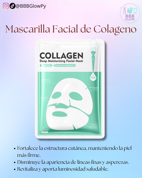 Mascarilla Facial De Colageno