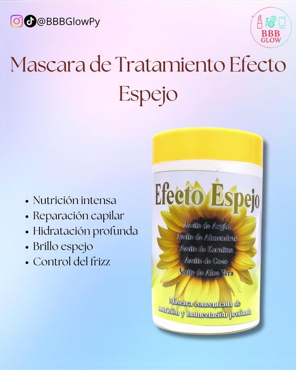 Mascara Capilar Efecto Espejo De 1kg