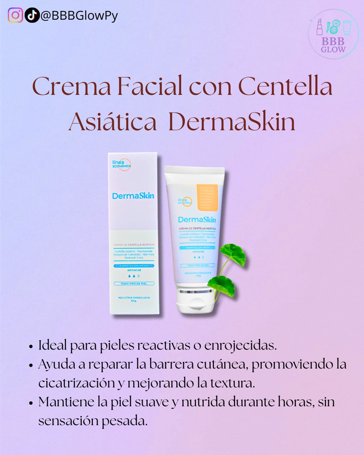 Crema de Centella Asiatica - DermaSkin