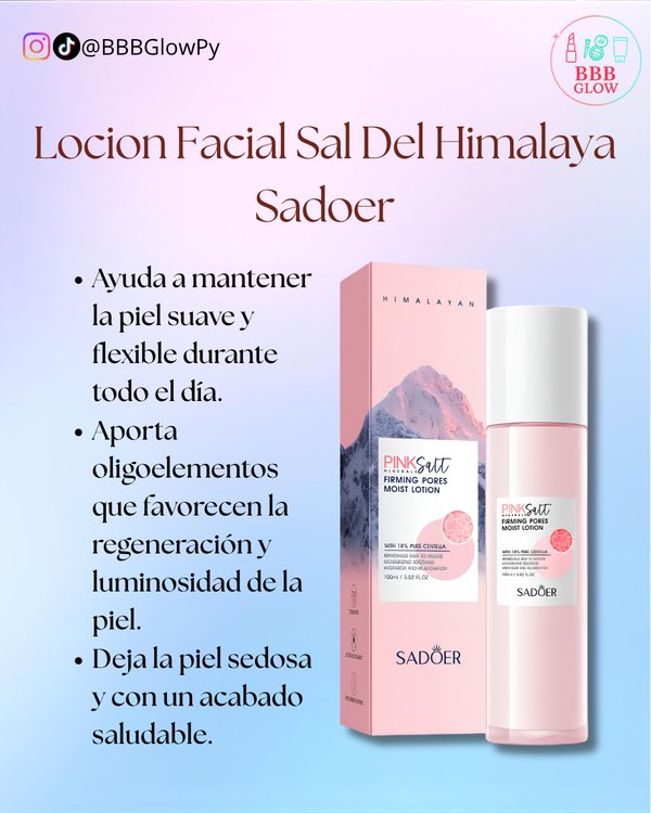 Locion Facial Sal Del Himalaya - Sadoer